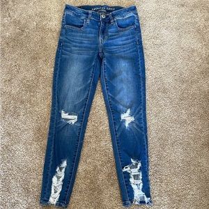 American Eagle ripped jeans